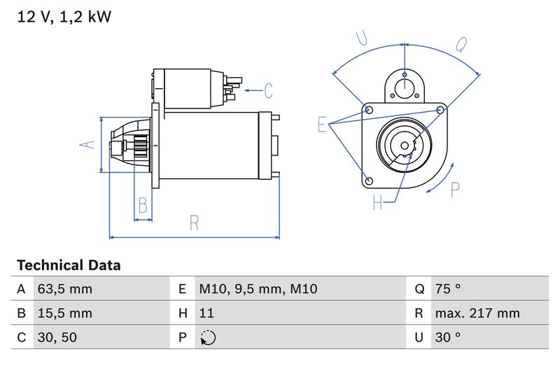 BOSCH 0 986 022 131 Starter