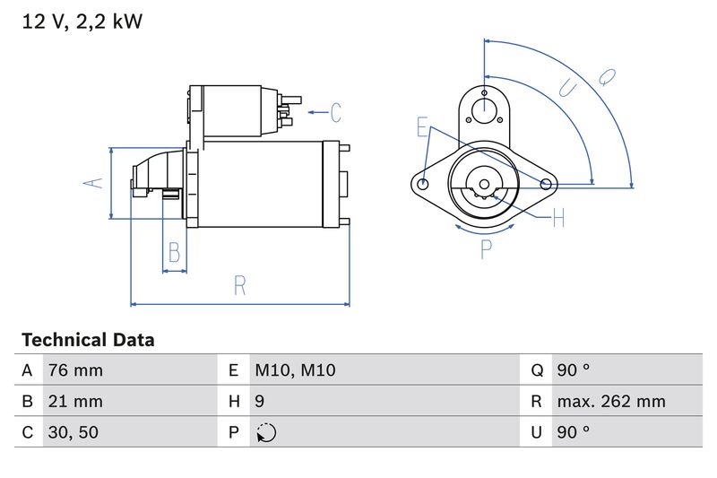 BOSCH 0 986 022 710 Starter