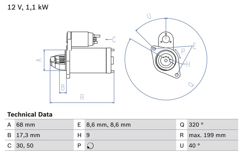 BOSCH 0 986 023 660 Starter