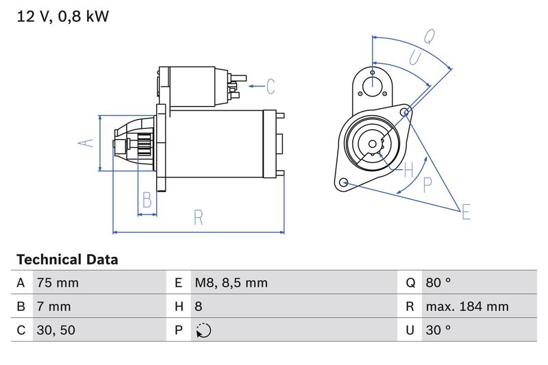 BOSCH 0 986 023 880 Starter