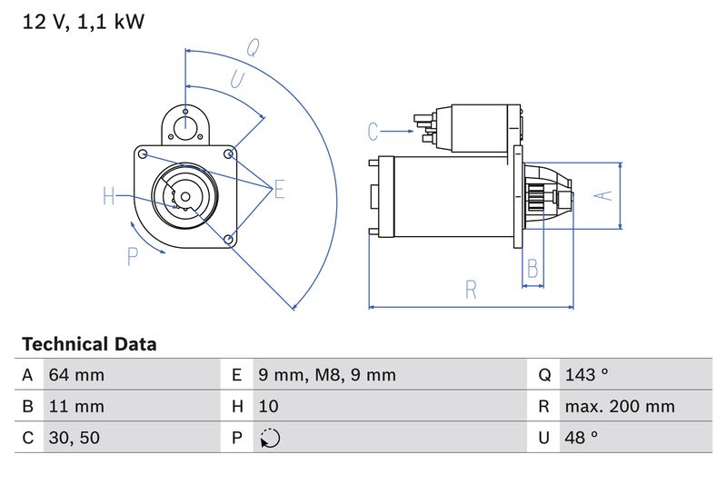 BOSCH 0 986 024 020 Starter
