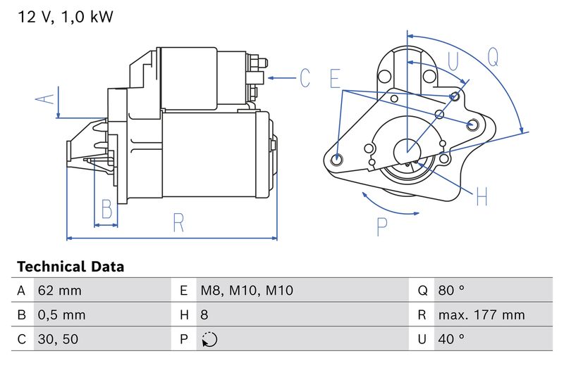 BOSCH 0 986 028 090 Starter