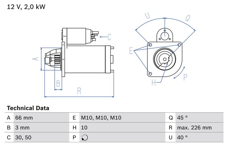BOSCH 0 986 029 090 Starter