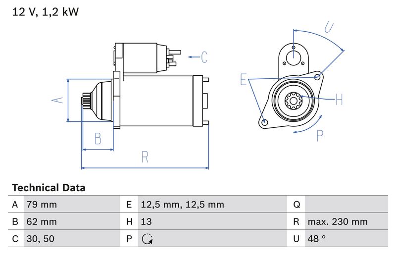 BOSCH 0 986 029 120 Starter