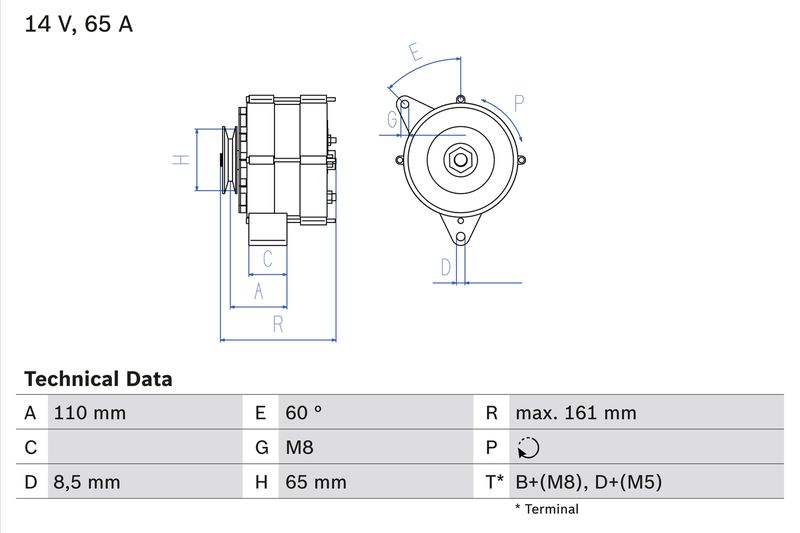 BOSCH 0 986 034 230 Alternator