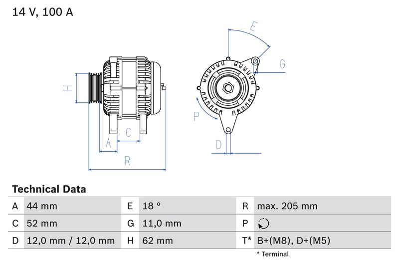 BOSCH 0 986 049 231 Alternator
