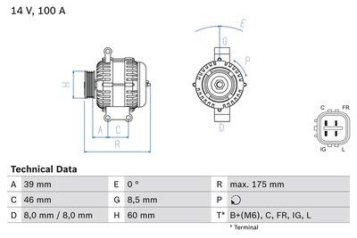 Alternator BOSCH 0 986 082 420