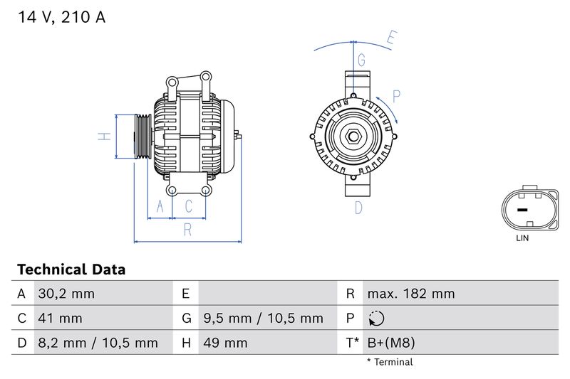 BOSCH 0 986 085 380 Alternator