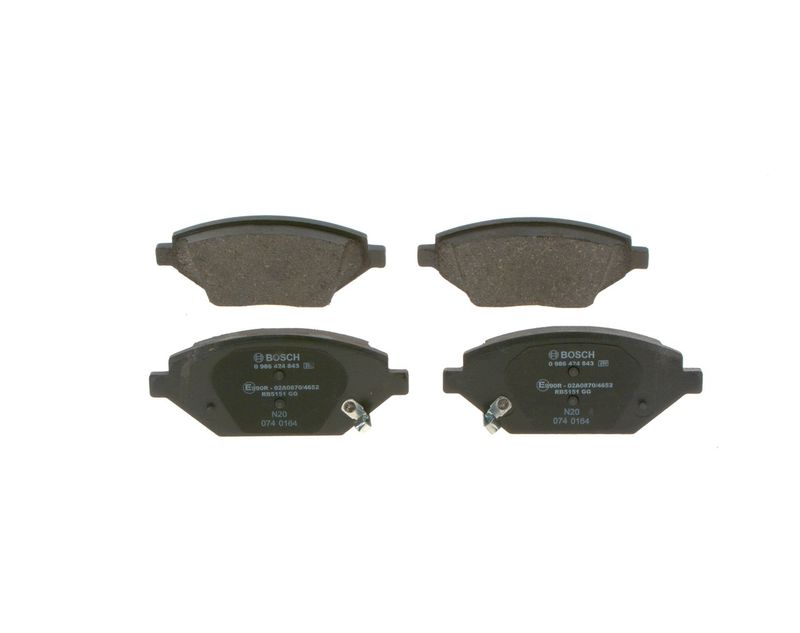 BOSCH 0 986 424 843 Brake Pad Set, disc brake