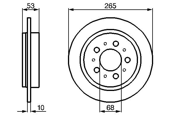 BOSCH 0 986 478 042 Brake Disc