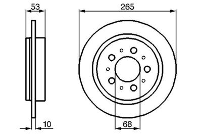 Brake Disc BOSCH 0 986 478 042