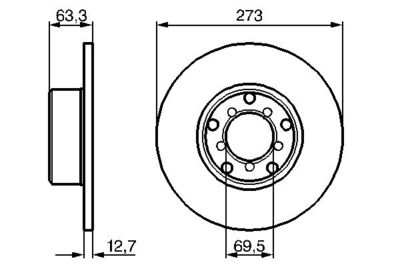 Brake Disc BOSCH 0 986 478 055