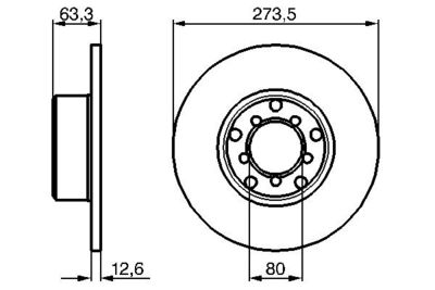 Brake Disc BOSCH 0 986 478 057