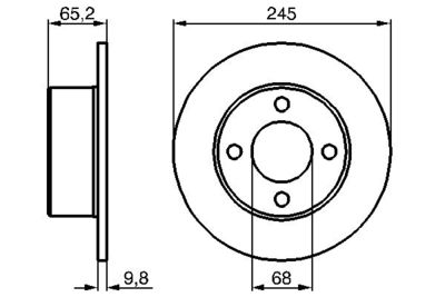 Brake Disc BOSCH 0 986 478 073