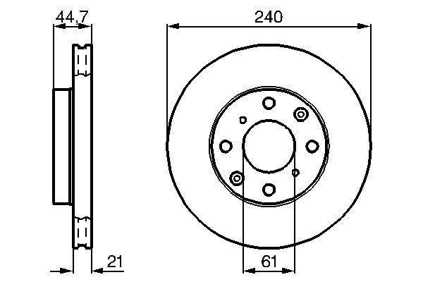 BOSCH 0 986 478 115 Brake Disc