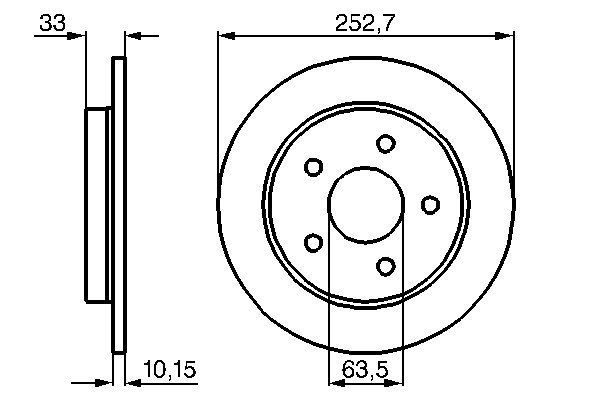 BOSCH 0 986 478 196 Brake Disc