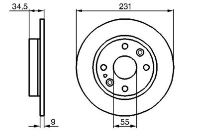 Brake Disc BOSCH 0 986 478 242