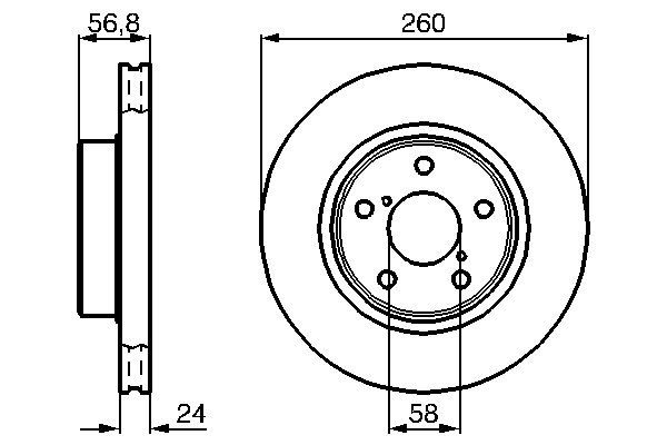 BOSCH 0 986 478 293 Brake Disc