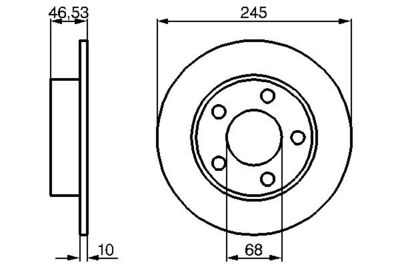 Brake Disc BOSCH 0 986 478 315