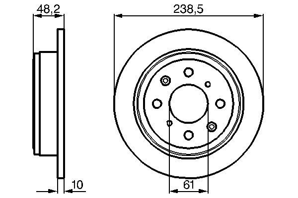 BOSCH 0 986 478 350 Brake Disc