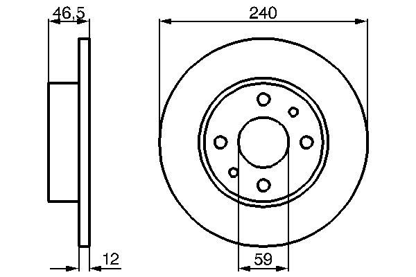 BOSCH 0 986 478 353 Brake Disc