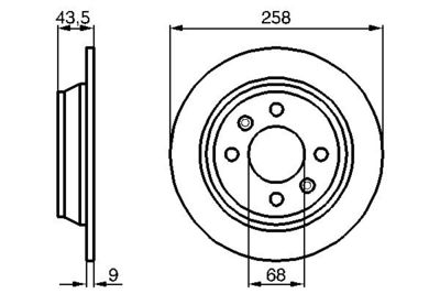 Brake Disc BOSCH 0 986 478 374