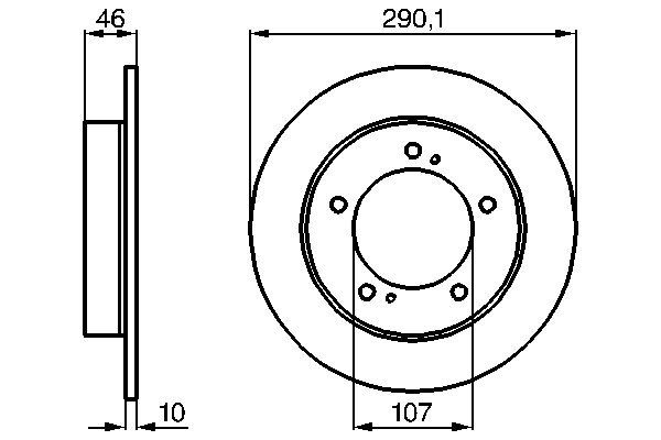 BOSCH 0 986 478 377 Brake Disc