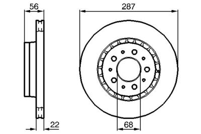 Brake Disc BOSCH 0 986 478 388