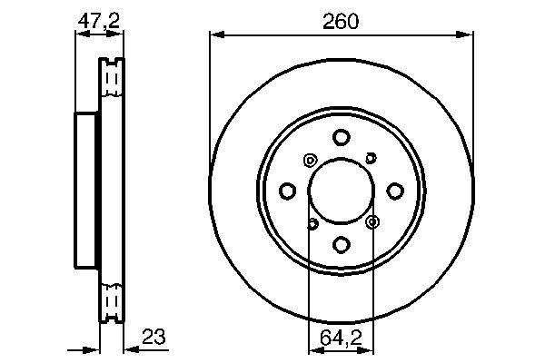 BOSCH 0 986 478 415 Brake Disc