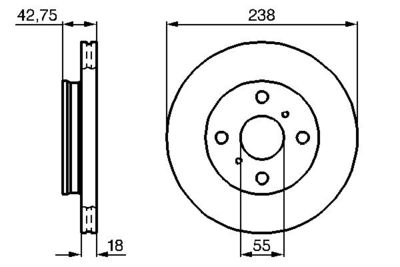 Brake Disc BOSCH 0 986 478 438
