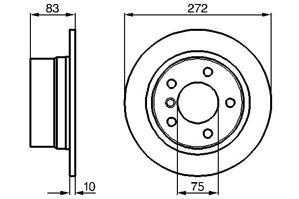 BOSCH 0 986 478 439 Brake Disc