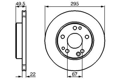 Brake Disc BOSCH 0 986 478 525