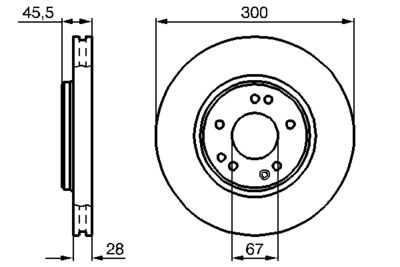 Brake Disc BOSCH 0 986 478 526