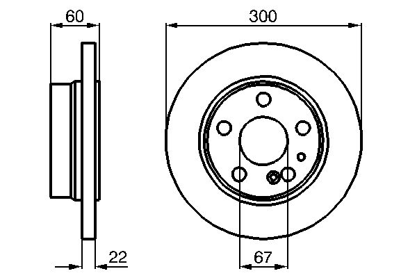 BOSCH 0 986 478 566 Brake Disc