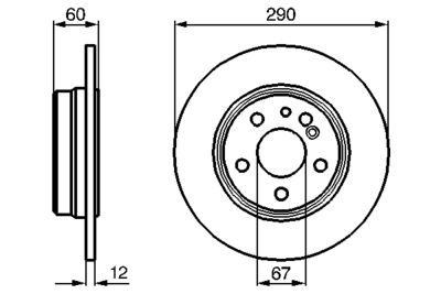 Brake Disc BOSCH 0 986 478 607