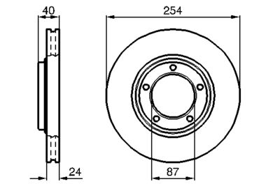 Brake Disc BOSCH 0 986 478 663