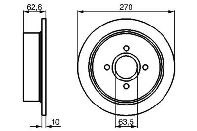 Brake Disc BOSCH 0 986 478 672