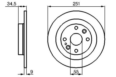 Brake Disc BOSCH 0 986 478 701