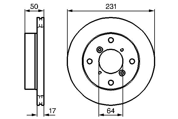BOSCH 0 986 478 721 Brake Disc