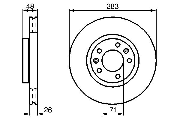 BOSCH 0 986 478 732 Brake Disc
