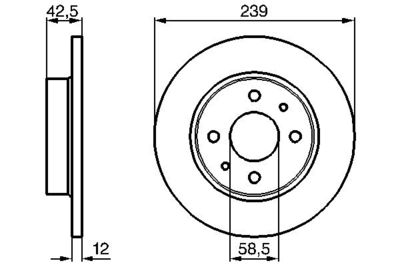 Brake Disc BOSCH 0 986 478 747