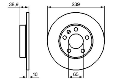 Brake Disc BOSCH 0 986 478 894