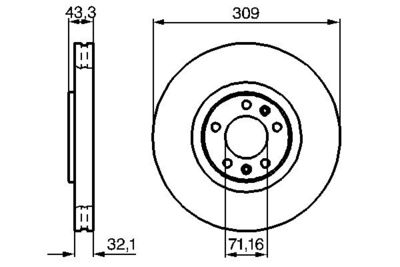 Brake Disc BOSCH 0 986 479 027