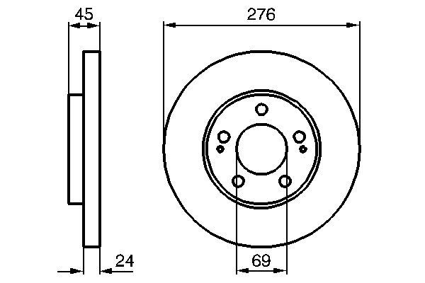 BOSCH 0 986 479 035 Brake Disc