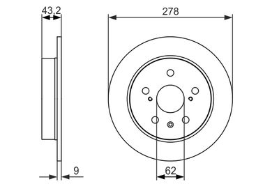 Brake Disc BOSCH 0 986 479 047