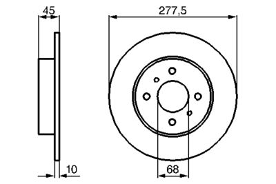 Brake Disc BOSCH 0 986 479 105
