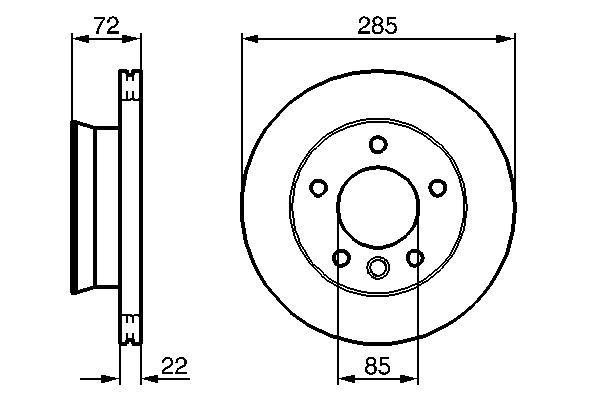 BOSCH 0 986 479 212 Brake Disc