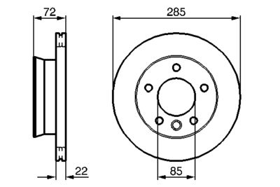 Brake Disc BOSCH 0 986 479 212