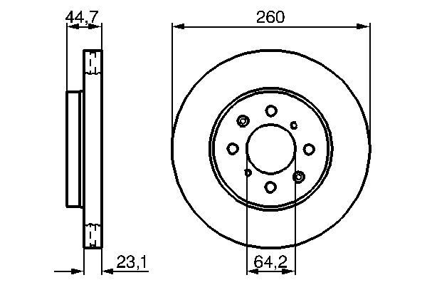BOSCH 0 986 479 226 Brake Disc
