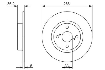 Brake Disc BOSCH 0 986 479 335